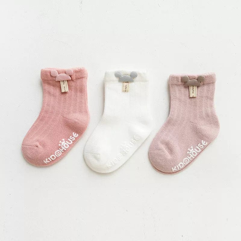 MySocks Chaussettes Lot - Fille / 0-6 Mois Chaussette Naissance