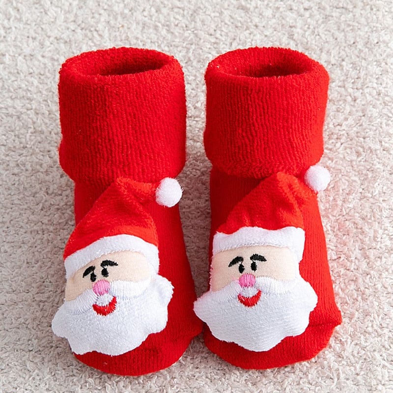 MySocks Chaussettes Père Noël / 0 à 12 Mois Chaussette Noël Bébé