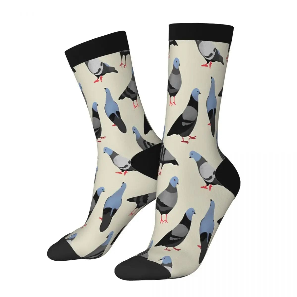 MySocks Chaussettes Blanc / Unique Chaussette Pigeon