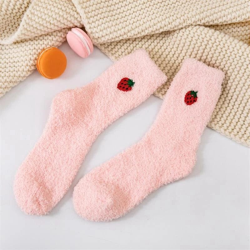 MySocks Chaussettes Rose / Unique Chaussette Pilou