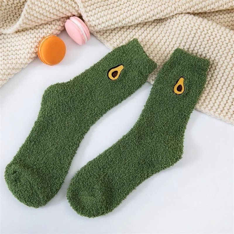 MySocks Chaussettes Vert / Unique Chaussette Pilou