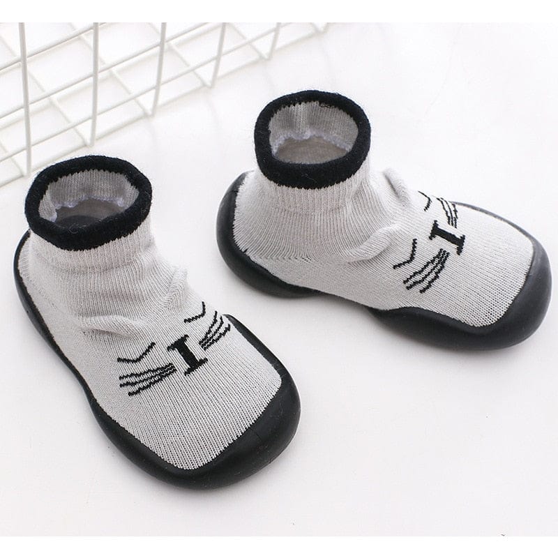 MySocks Chaussettes Gris / 6 à 12 Mois Chaussette Polaire Bébé