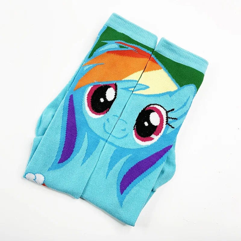 MySocks Chaussettes Bleu / Unique Chaussette Poney