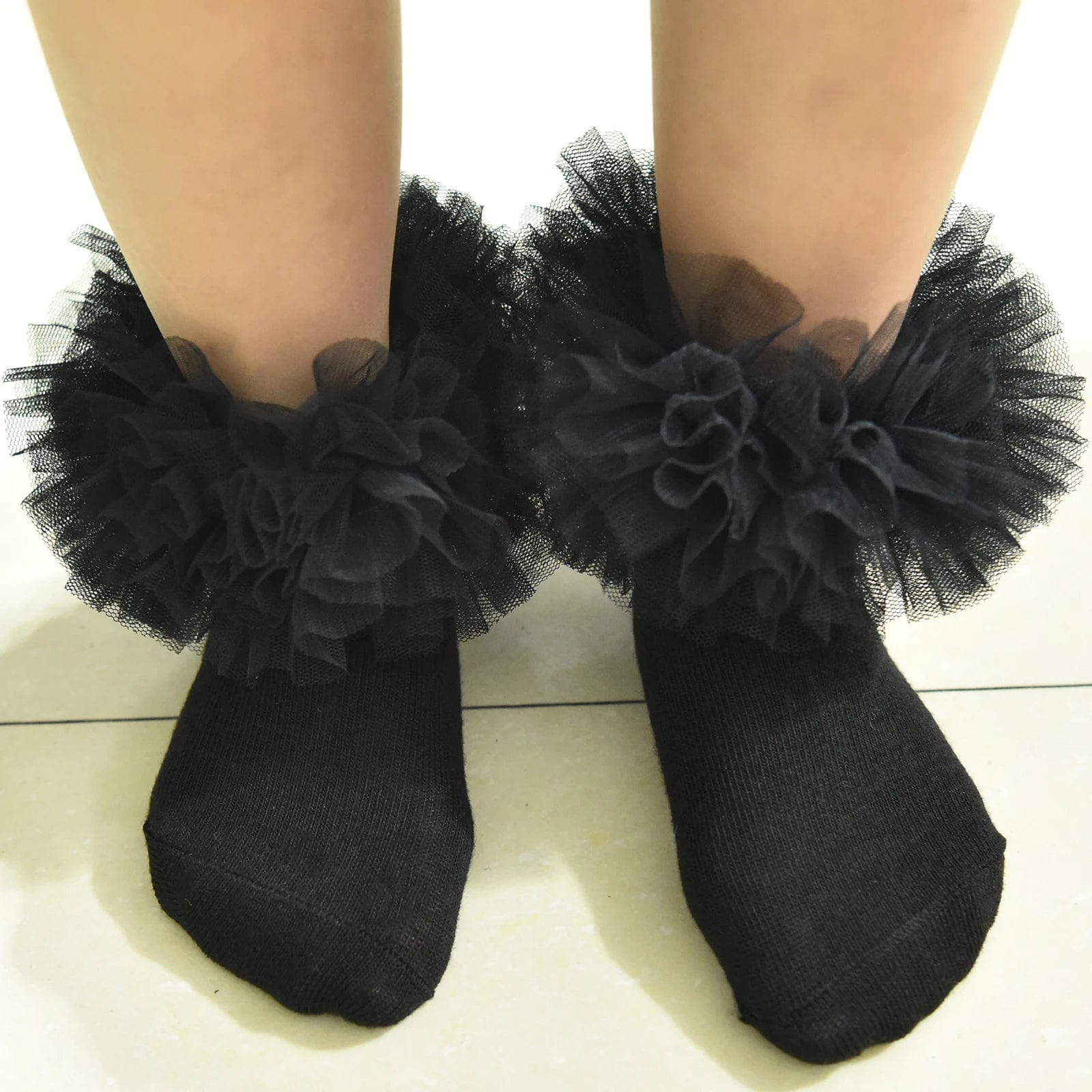 MySocks Chaussettes Noir / 4-6 ans Chaussette Princesse