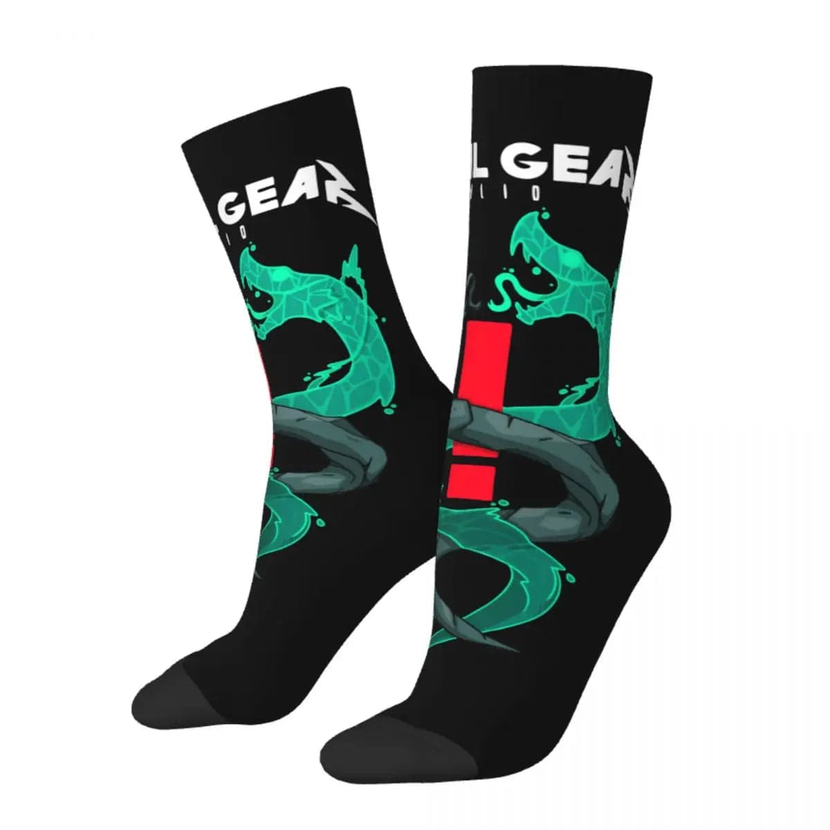 MySocks Chaussettes Noir / Unique Chaussette Serpent