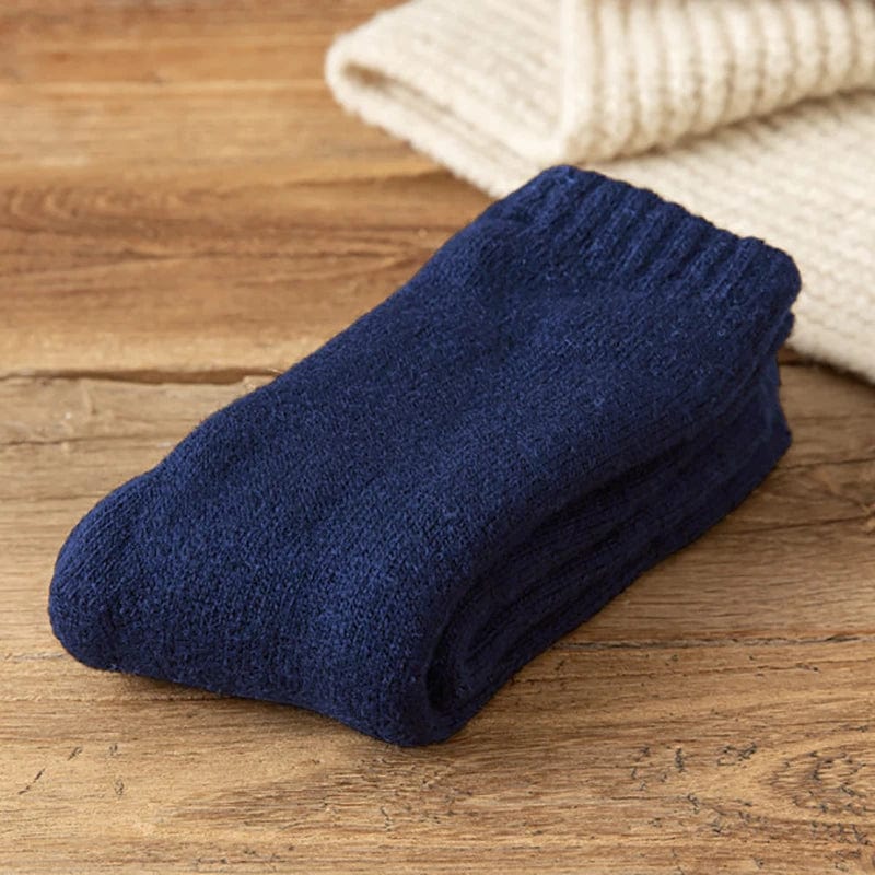 MySocks Chaussettes Bleu Marine / 38-43 Chaussette Très Chaude