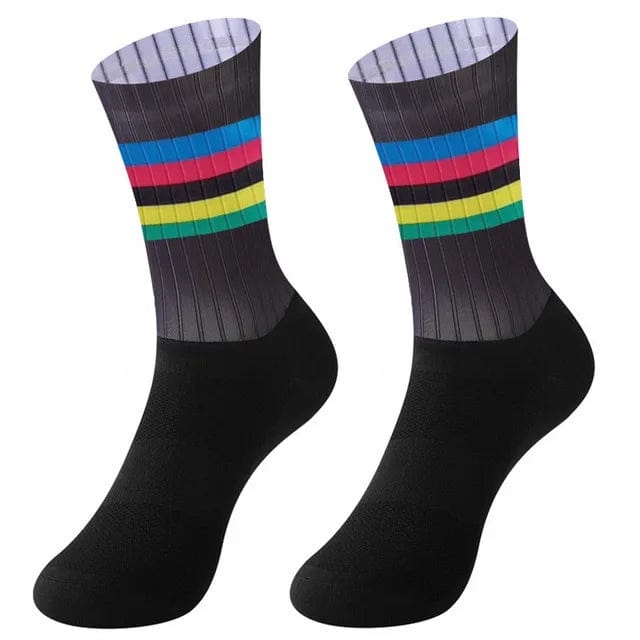 MySocks Chaussettes Gris-Noir / 38-45 Chaussette Vélo