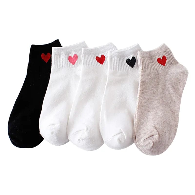 MySocks Chaussettes Blanc-Noir-Gris / 35-39 Chaussettes Amour