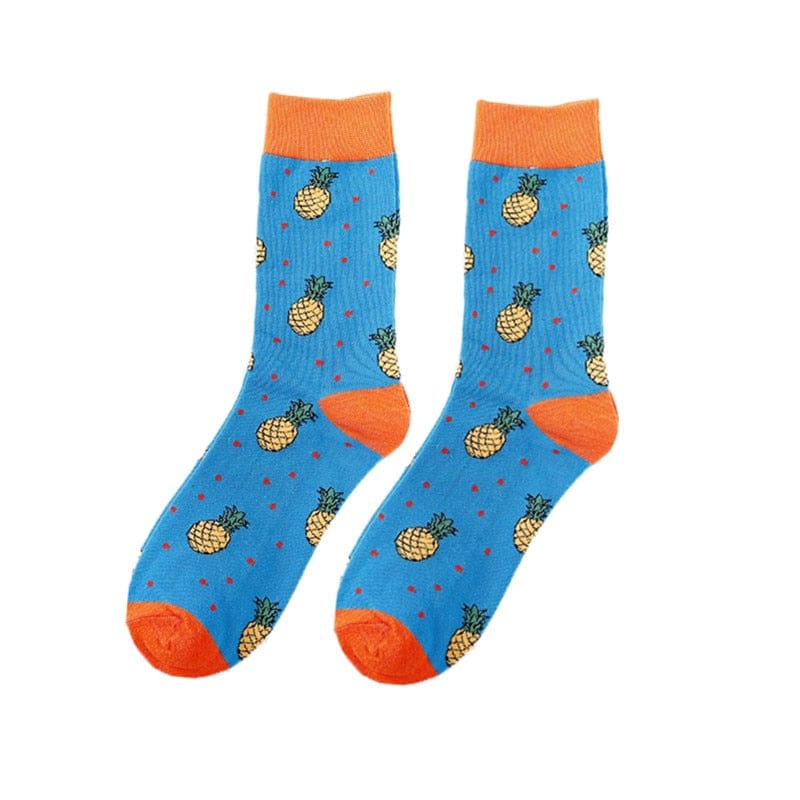 MySocks Chaussettes Bleu / 35-42 Chaussettes Ananas