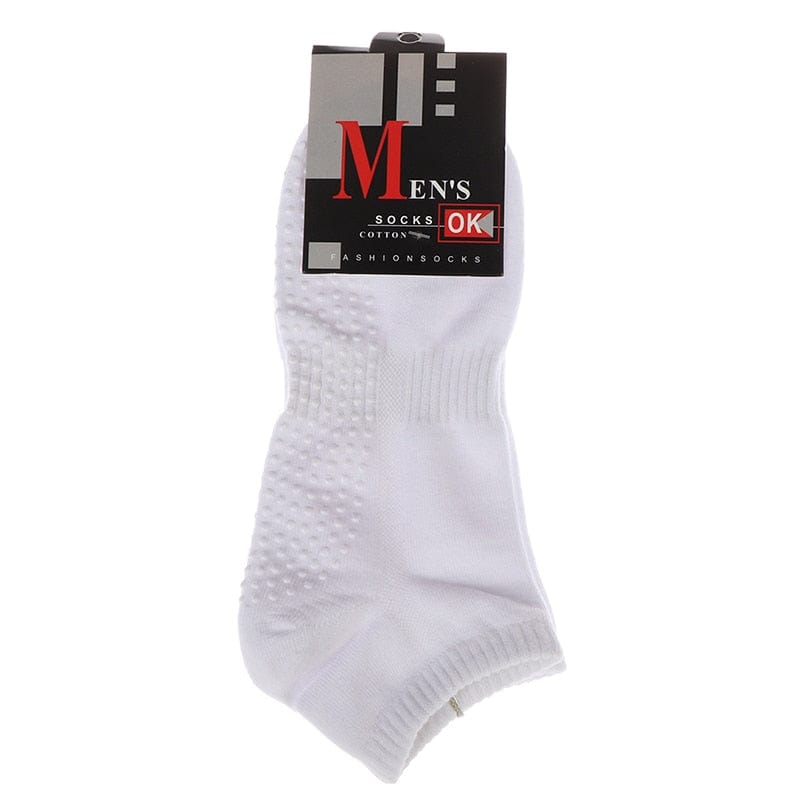 MySocks Chaussettes Blanc / 39-44 Chaussettes Antidérapantes Homme