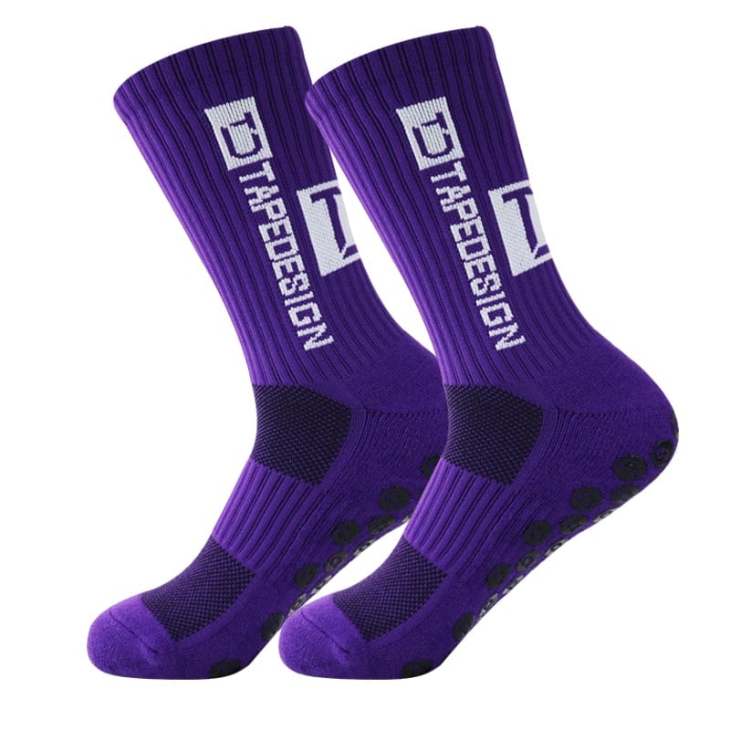 MySocks Chaussettes Violet / 38-44 Chaussettes Antidérapantes Sport