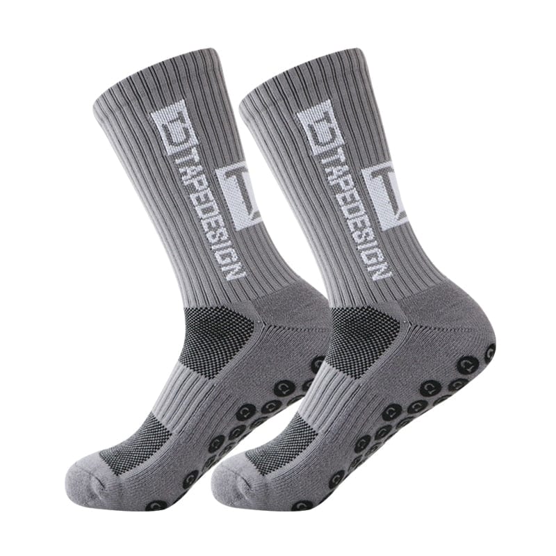 MySocks Chaussettes Gris / 38-44 Chaussettes Antidérapantes Sport