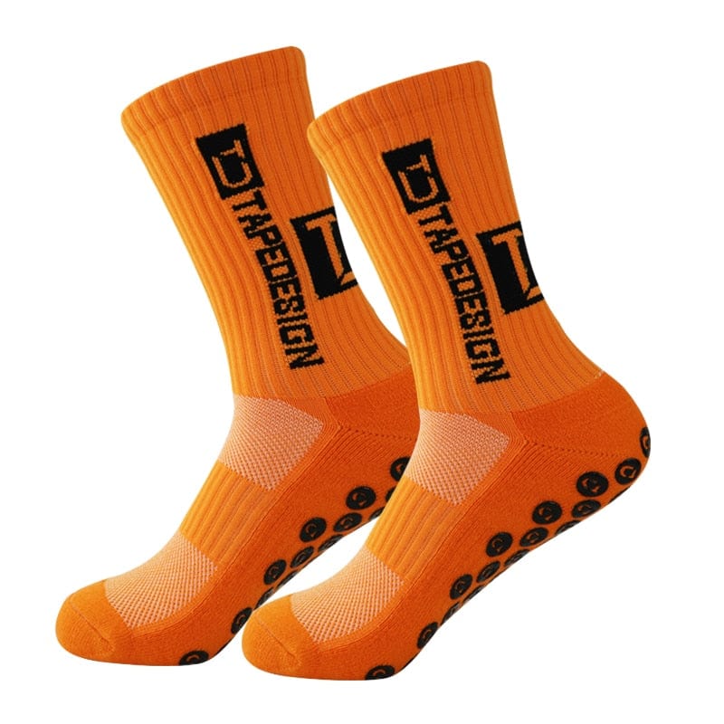 MySocks Chaussettes Orange / 38-44 Chaussettes Antidérapantes Sport