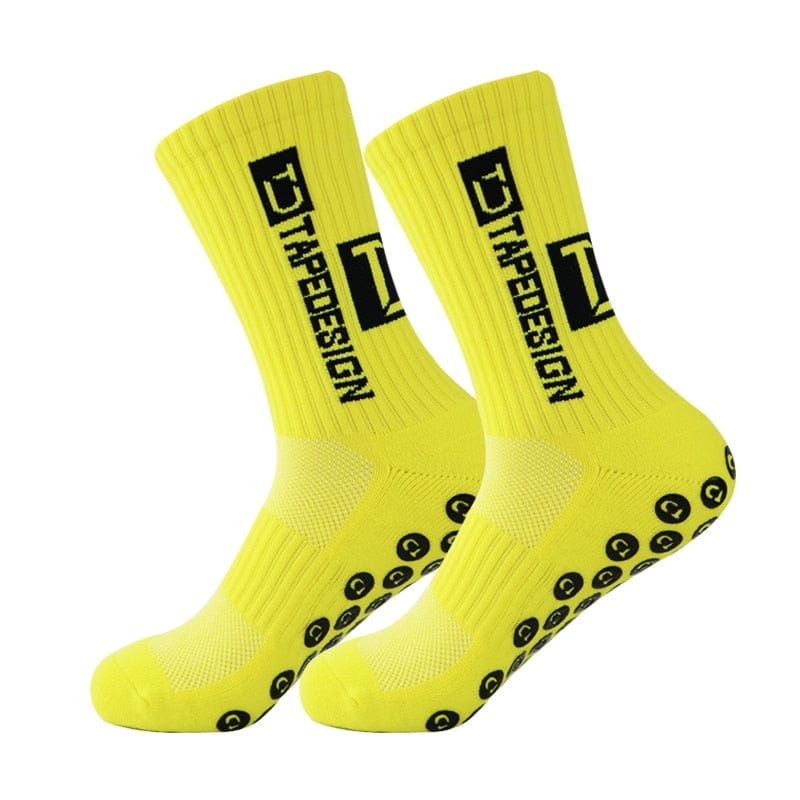 MySocks Chaussettes Jaune / 38-44 Chaussettes Antidérapantes Sport