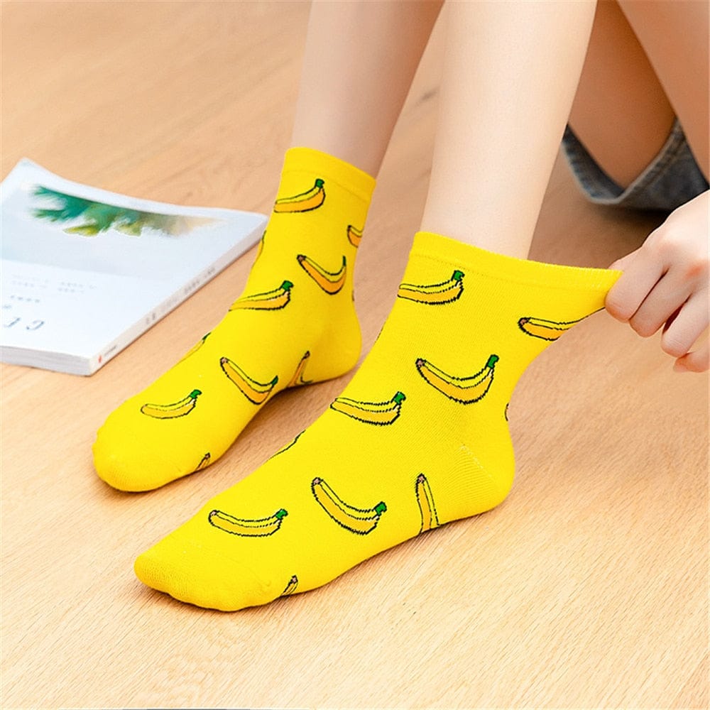 MySocks Chaussettes Jaune / 34-42 Chaussettes Bananes