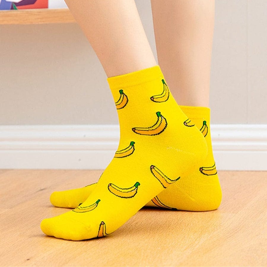 MySocks Chaussettes Jaune / 34-42 Chaussettes Bananes