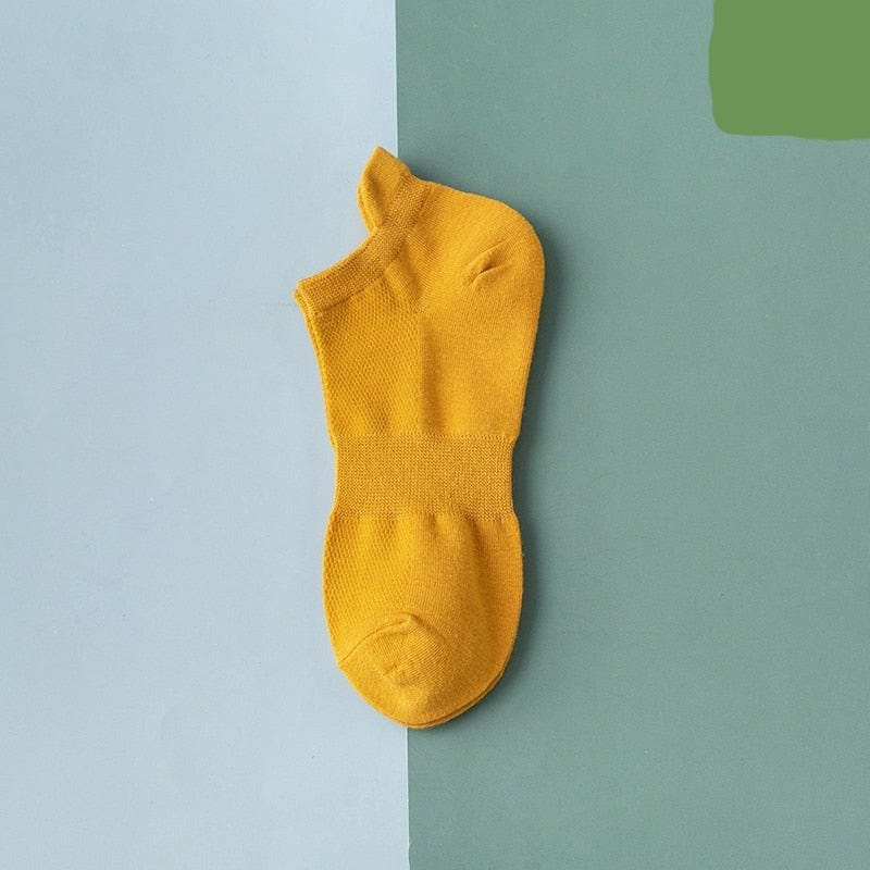 MySocks Chaussettes Jaune / 5 Paires / 34-39 Chaussettes Basses Femme