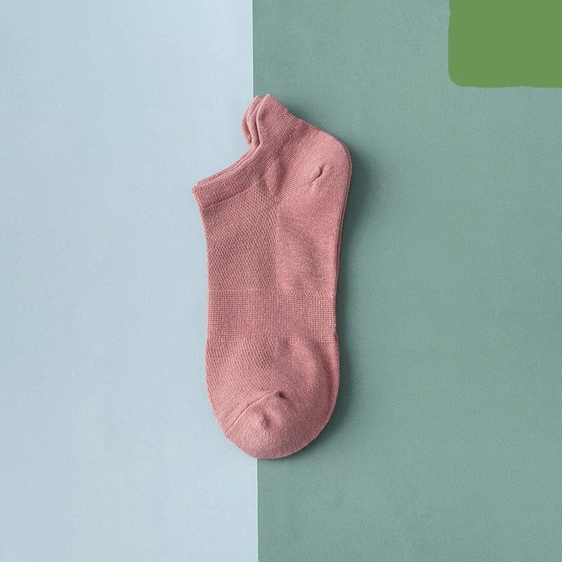 MySocks Chaussettes Rose / 5 Paires / 34-39 Chaussettes Basses Femme