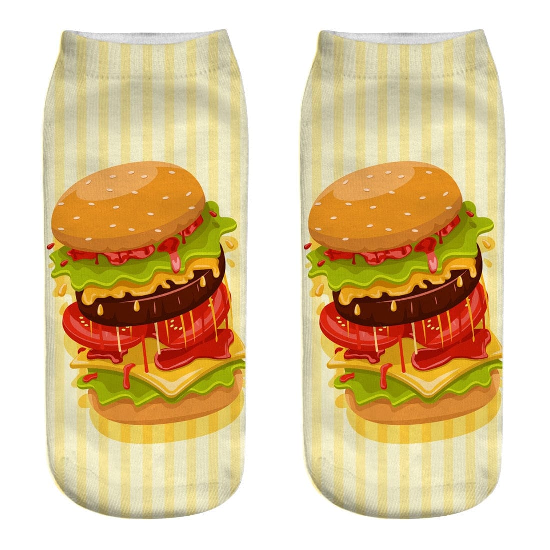 MySocks Chaussettes Vert / 35-39 Chaussettes Burger