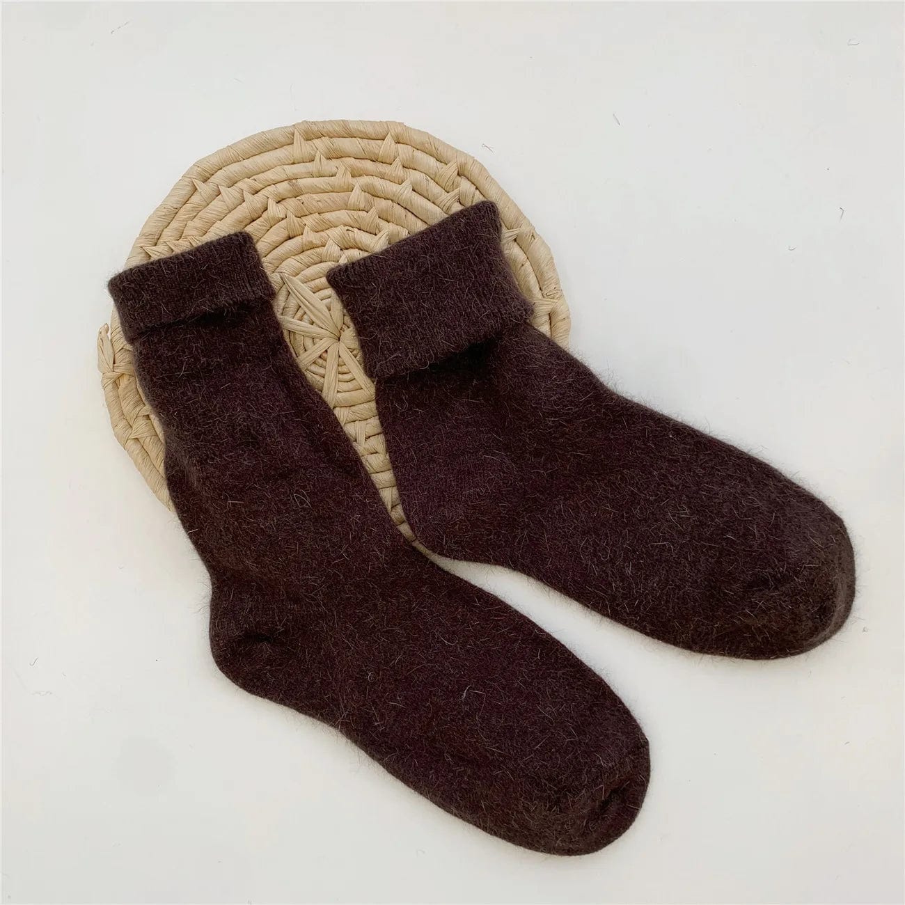 MySocks Chaussettes Marron / 34-39 Chaussettes Cachemire Femme