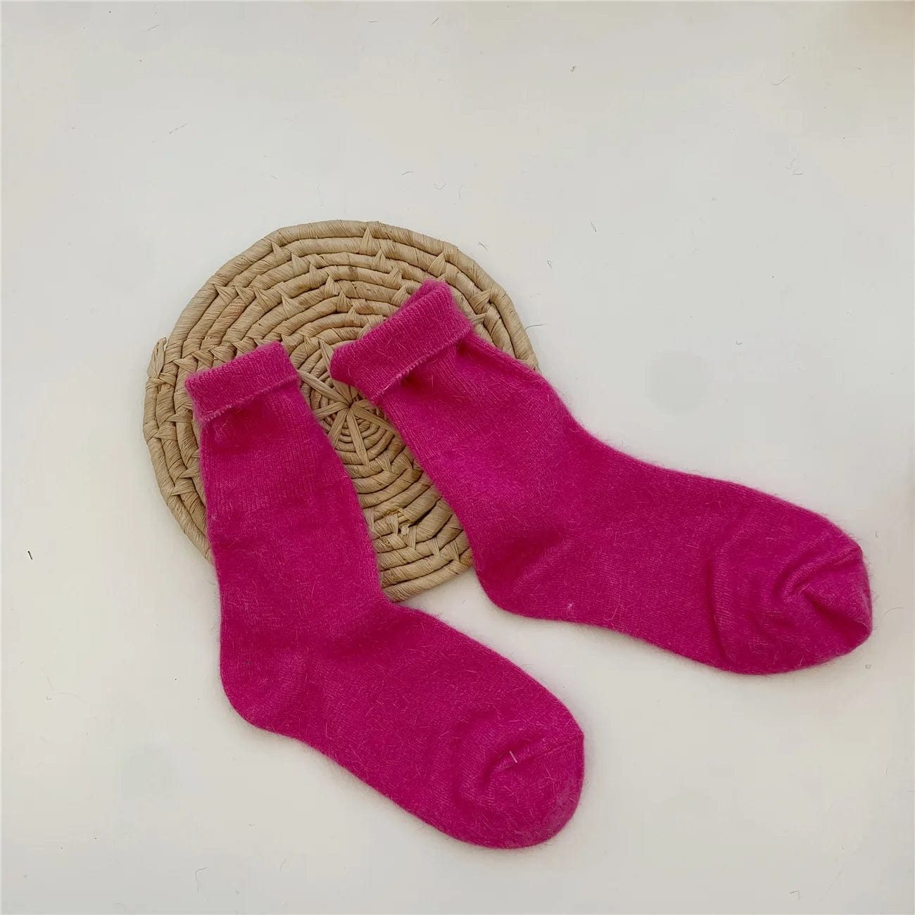 MySocks Chaussettes Rose / 34-39 Chaussettes Cachemire Femme