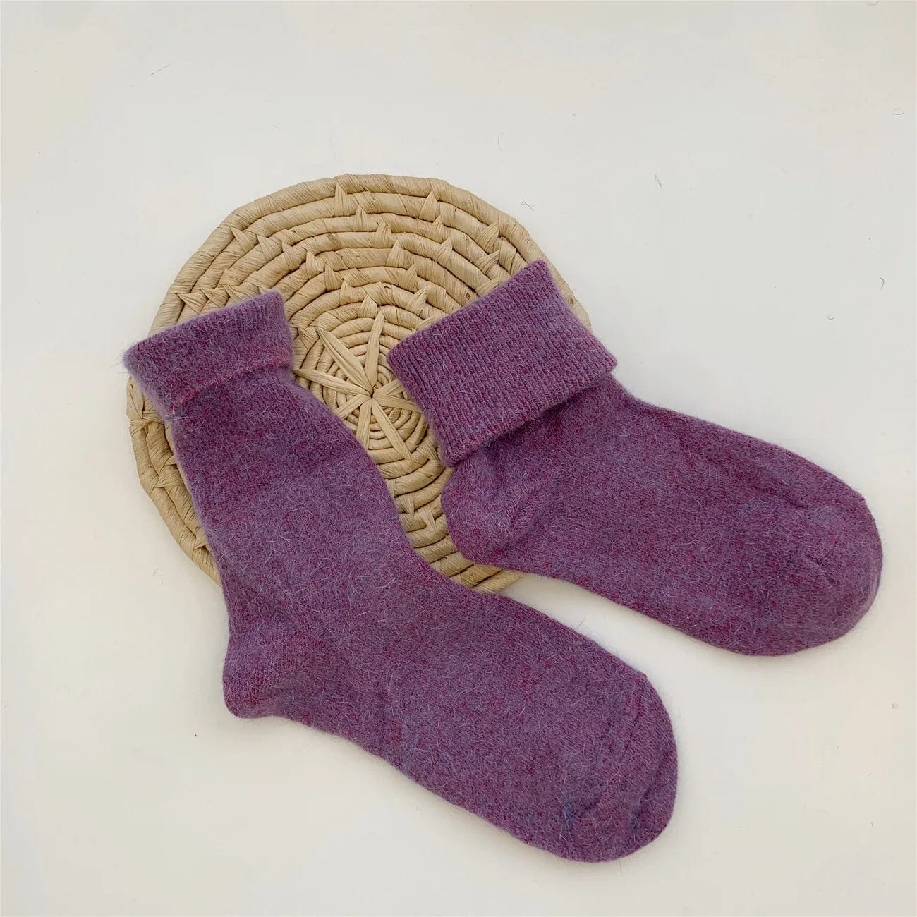 MySocks Chaussettes Violet / 34-39 Chaussettes Cachemire Femme