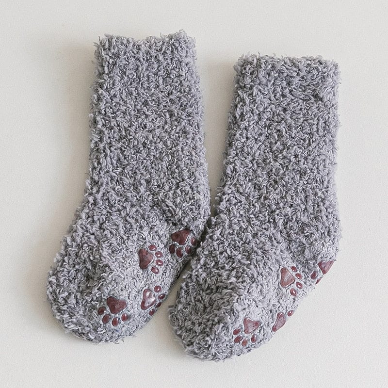 MySocks Chaussettes Gris / 0 à 24 Mois Chaussettes Chaudes Bébé