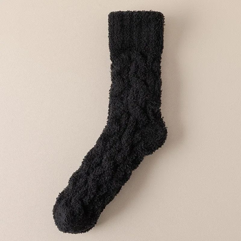 MySocks Chaussettes Noir / 38-43 Chaussettes Chaudes Homme