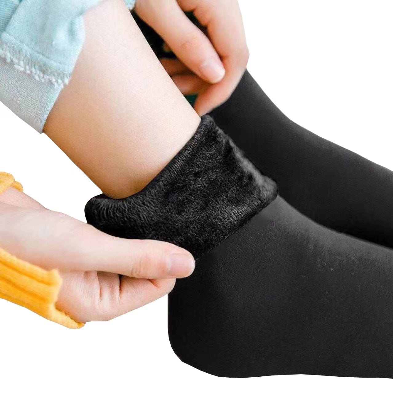 MySocks Chaussettes Noir / Unique Chaussettes Chauffantes Femme