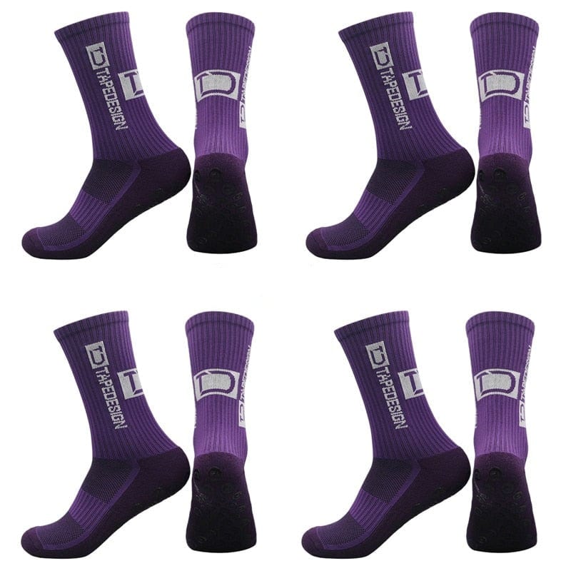 MySocks Chaussettes Violet / 4 Paires / 38-44 Chaussettes Chauffantes Foot