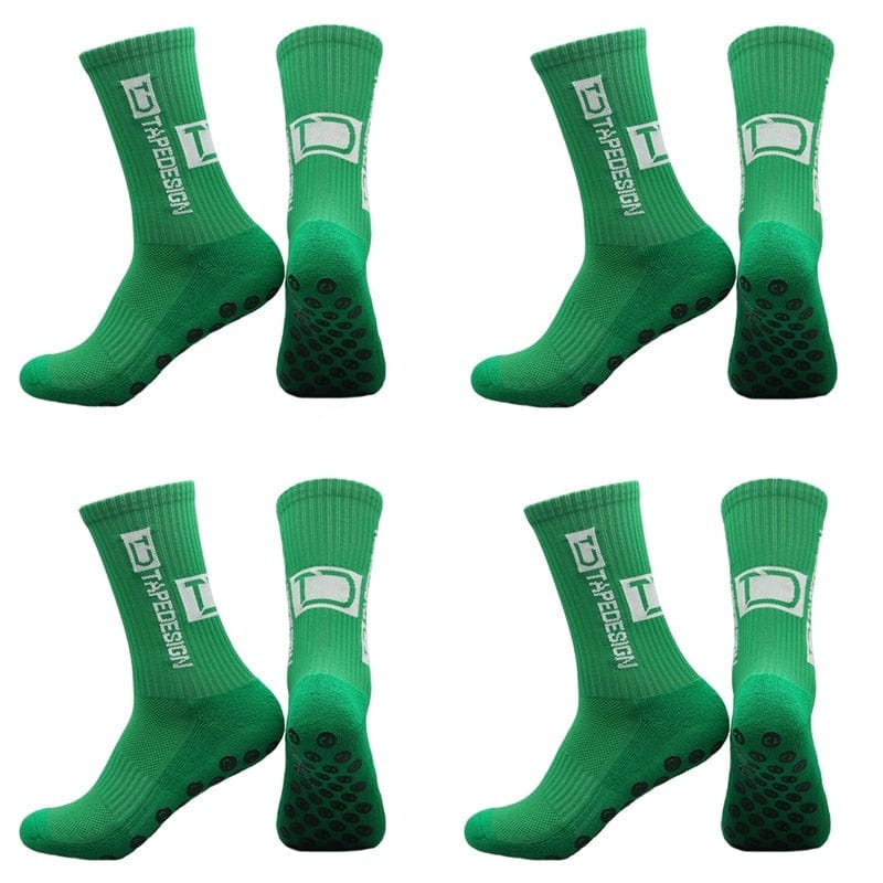 MySocks Chaussettes Vert / 4 Paires / 38-44 Chaussettes Chauffantes Foot