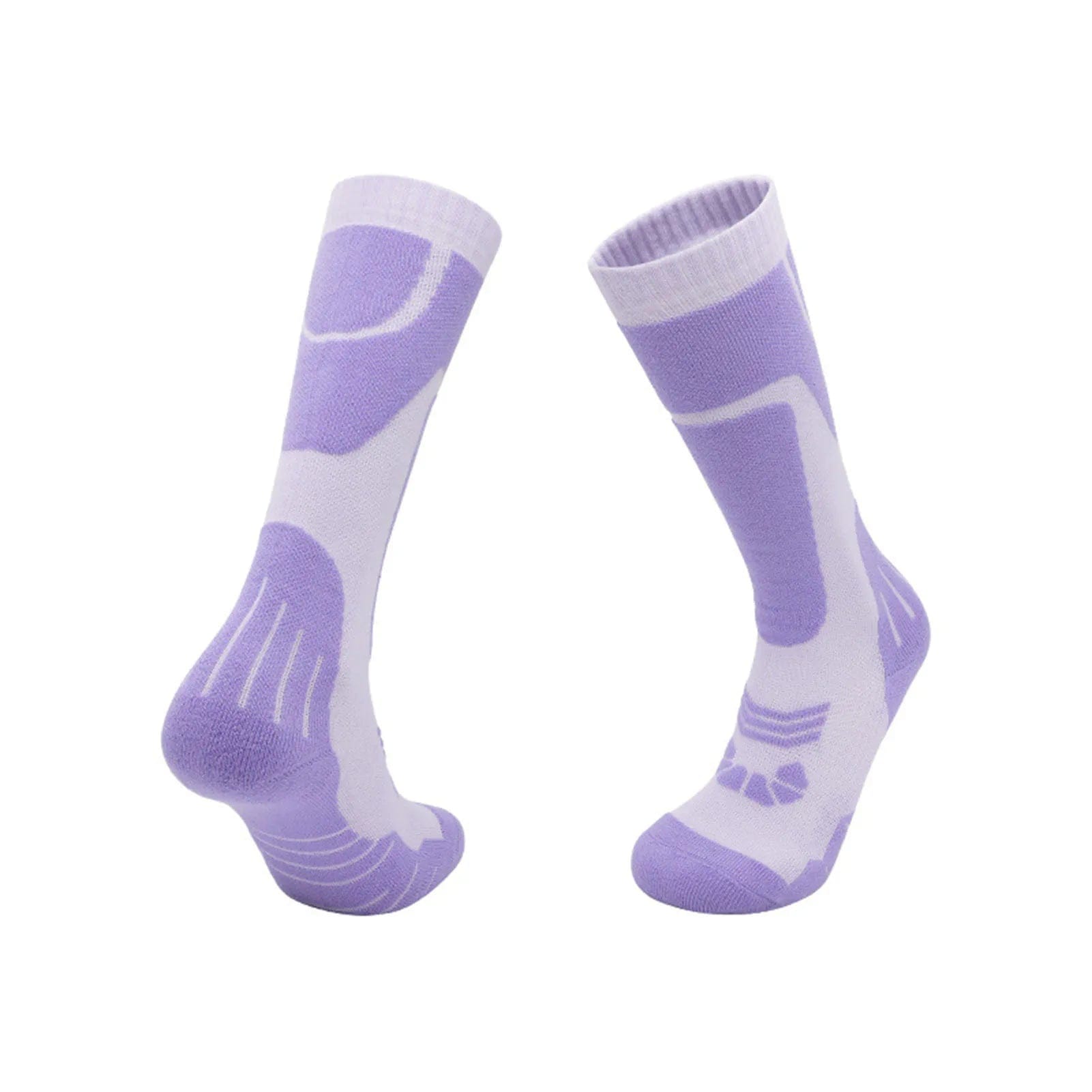 MySocks Chaussettes Violet / 34-38 Chaussettes Chauffantes Ski Femme