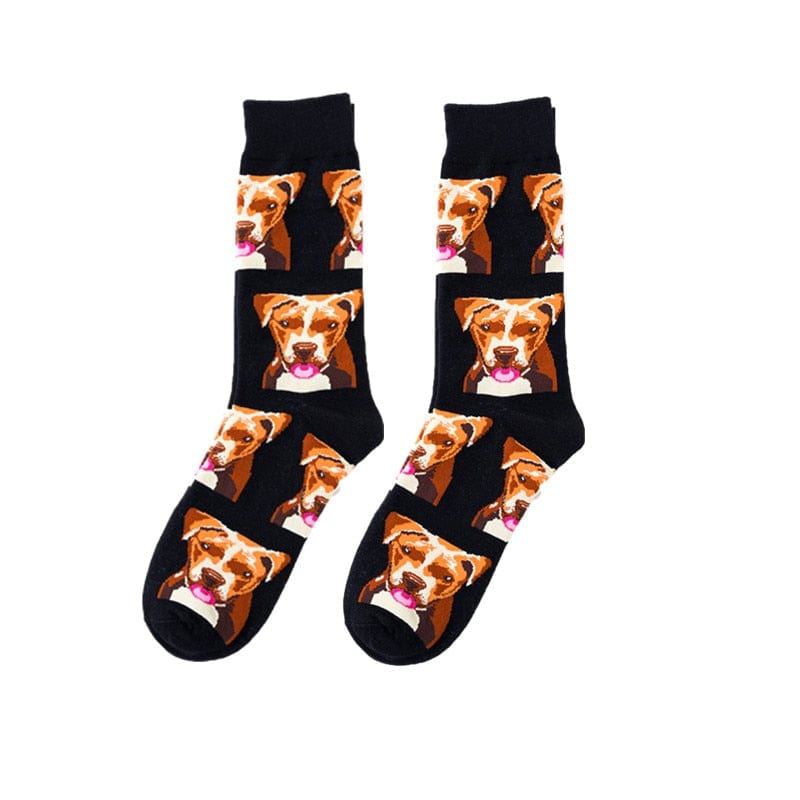 MySocks Chaussettes Noir / 35-42 Chaussettes Chien