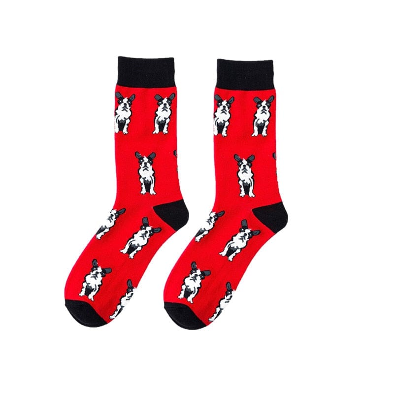 MySocks Chaussettes Rouge / 35-42 Chaussettes Chien