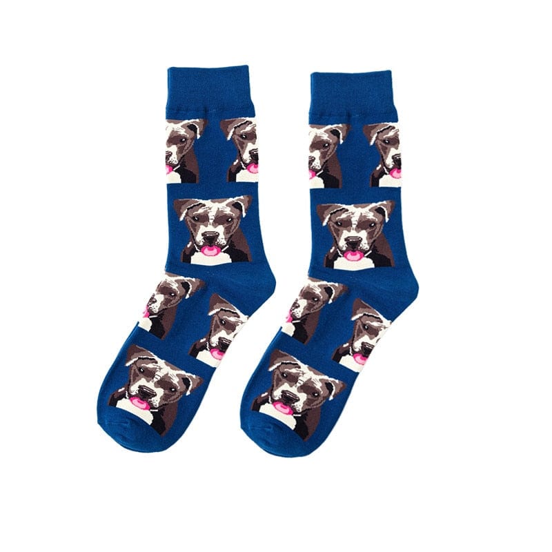 MySocks Chaussettes Bleu / 35-42 Chaussettes Chien