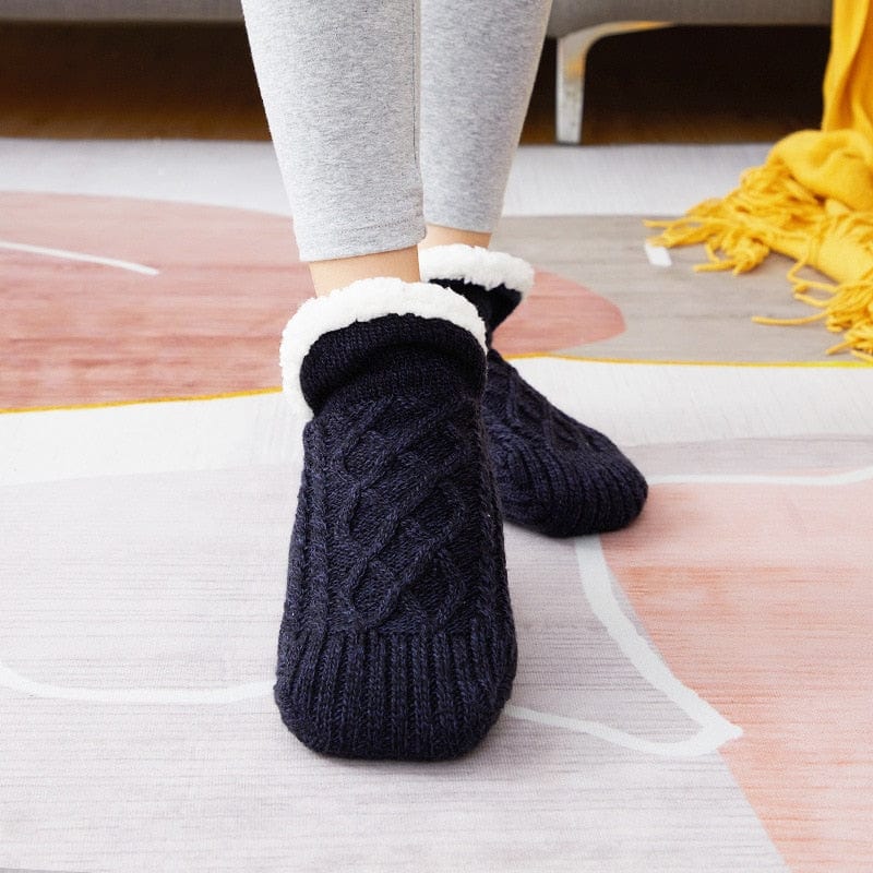 MySocks Chaussettes Noir / 35-39 Chaussettes Cocooning Antidérapantes