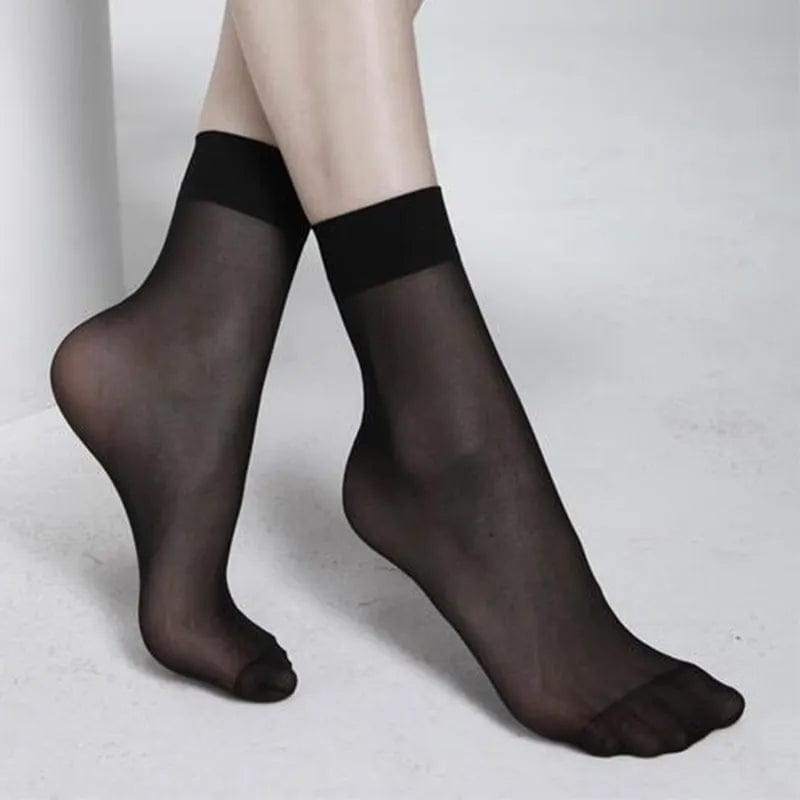 MySocks Chaussettes Noir / 5 Paires - Offre Spéciale ! / 37-40 Chaussettes Collants