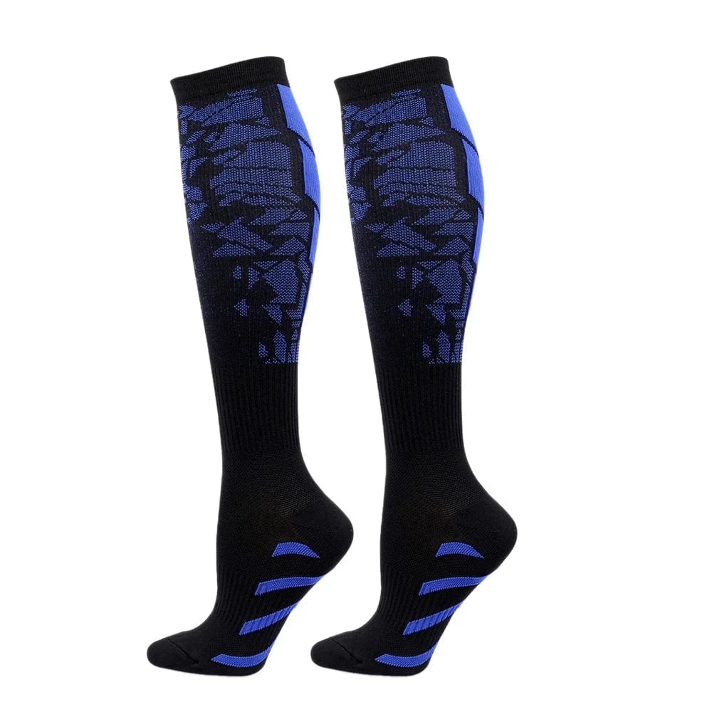 MySocks Chaussettes Bleu / L/XL - Longueur Du Pied 18-22 centimètres Chaussettes Compression Running