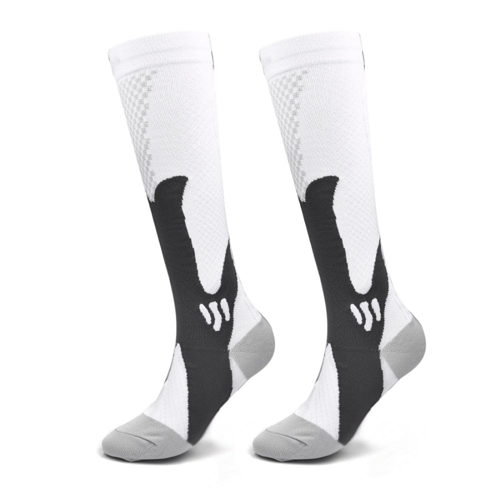 MySocks Chaussettes Blanc / 41-46 Chaussettes Contention Sport