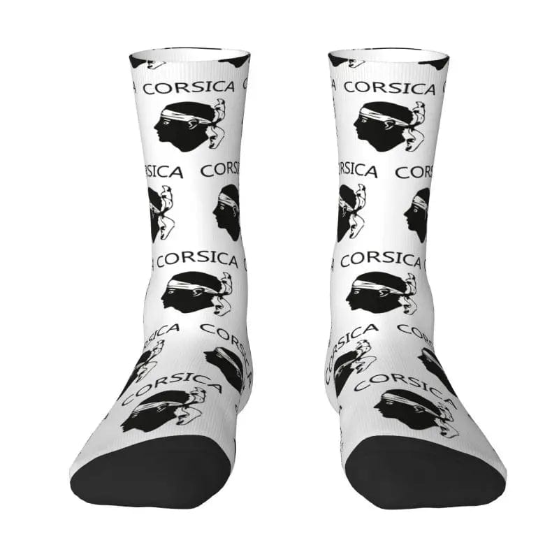 MySocks Chaussettes Blanc / Unique Chaussettes Corse