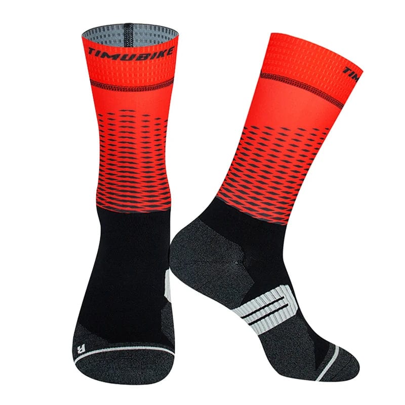 MySocks Chaussettes Rouge / Unique Chaussettes Cyclisme Pro