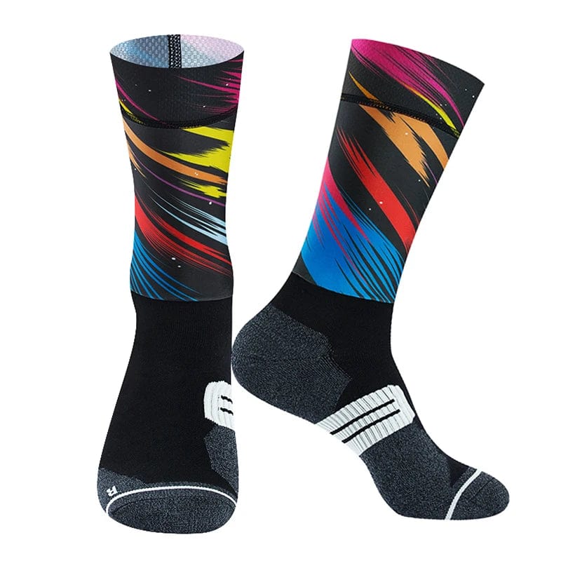 MySocks Chaussettes Peinture / Unique Chaussettes Cyclisme Pro