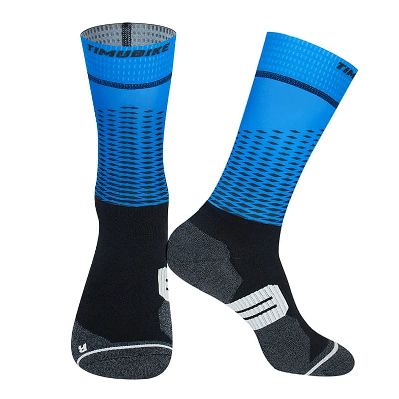 MySocks Chaussettes Bleu / Unique Chaussettes Cyclisme Pro