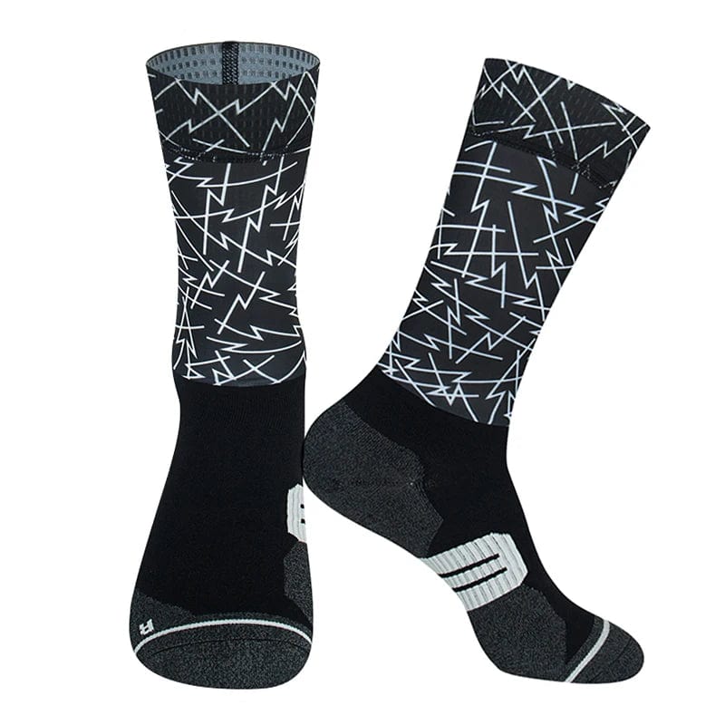 MySocks Chaussettes Noir / Unique Chaussettes Cyclisme Pro