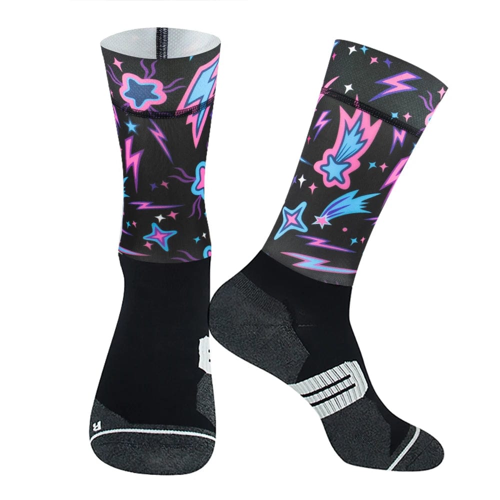 MySocks Chaussettes Galaxy / Unique Chaussettes Cyclisme Pro