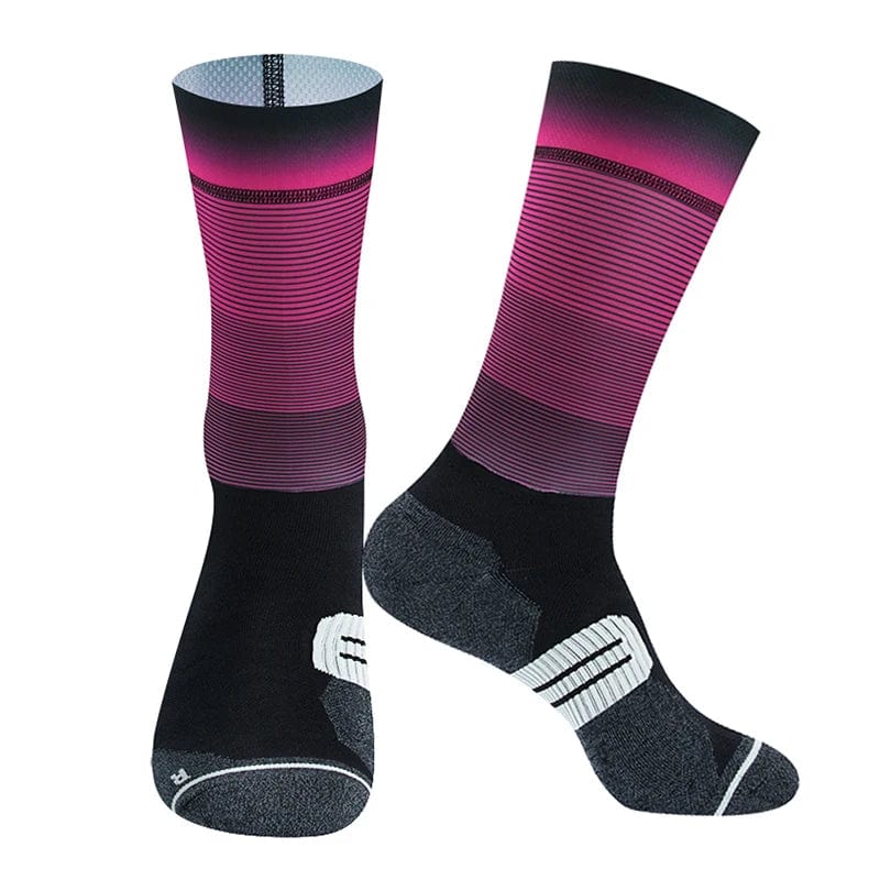 MySocks Chaussettes Rose / Unique Chaussettes Cyclisme Pro