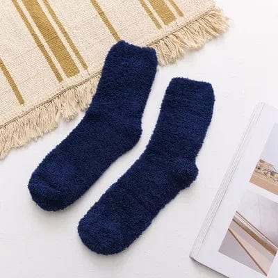 MySocks Chaussettes Bleu Marine / Unique Chaussettes De Lit