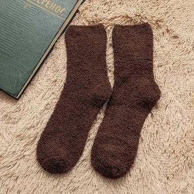 MySocks Chaussettes Marron / Unique Chaussettes De Lit