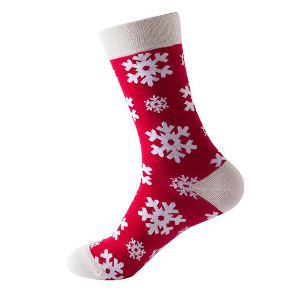 MySocks Chaussettes Flocon De Neige / Unique Chaussettes De Noël Décoration