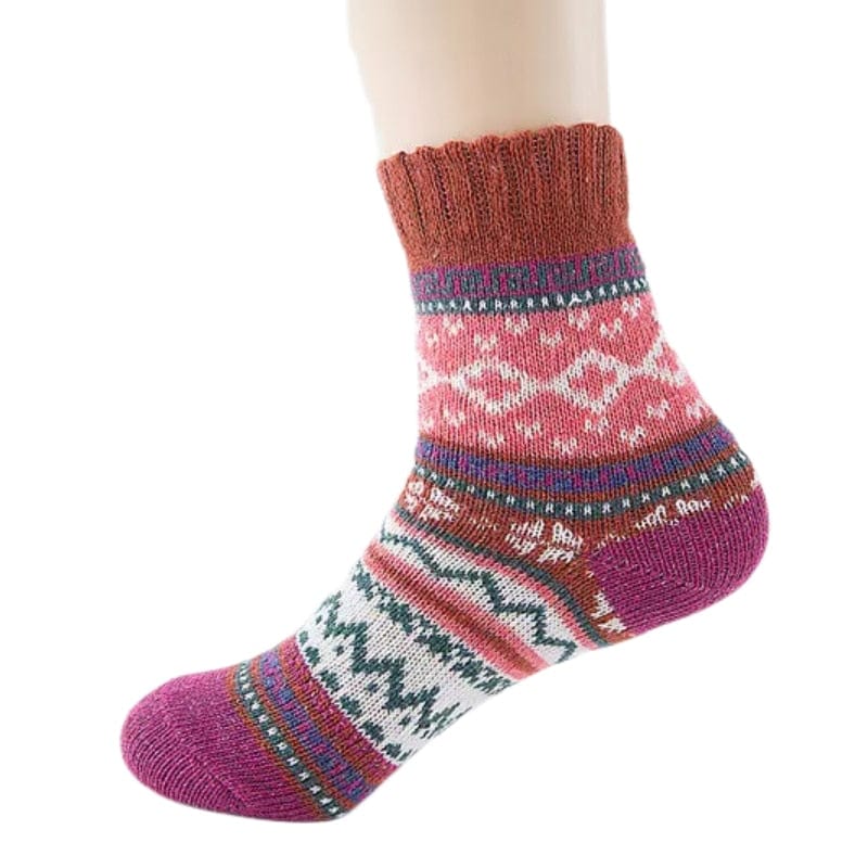 MySocks Chaussettes Marron / 37-39 Chaussettes De Noël Femme